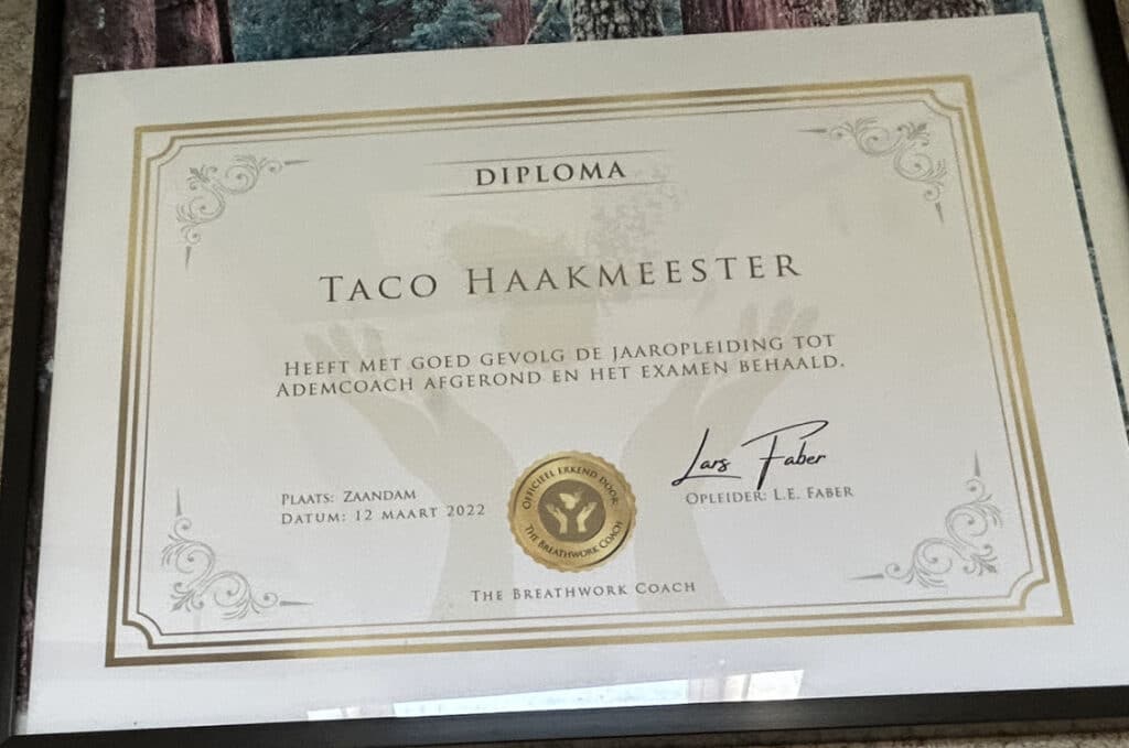 Impressie bij het profiel van Taco Haakmeester