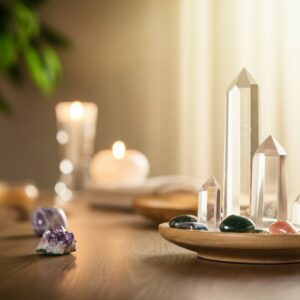 Een therapeut voert een energetische behandeling uit op een cliënt, met focus op het herstellen van energie en innerlijke balans in een rustgevende setting.