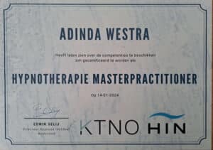 Adinda Westra – Hypnotherapie Masterpractitioner