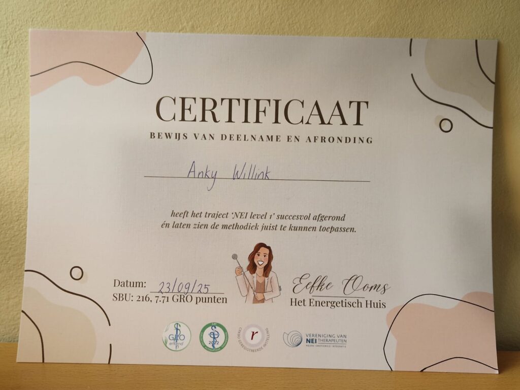 Impressie bij het profiel van Anky Willink