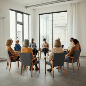 Een conceptuele afbeelding van een persoon die op een kruispunt staat, met duidelijke paden die in verschillende richtingen leiden.