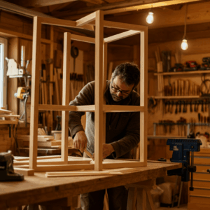 De Sint-Janskerk in Gouda, gezien van een afstand, symbool voor het onderzoeken van de constructie achter de façade.
