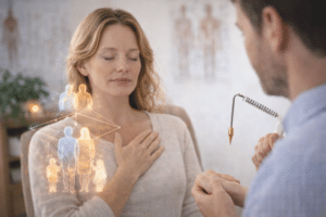 NEI therapie sessie waarbij onbewuste emotionele blokkades worden opgespoord en geïntegreerd