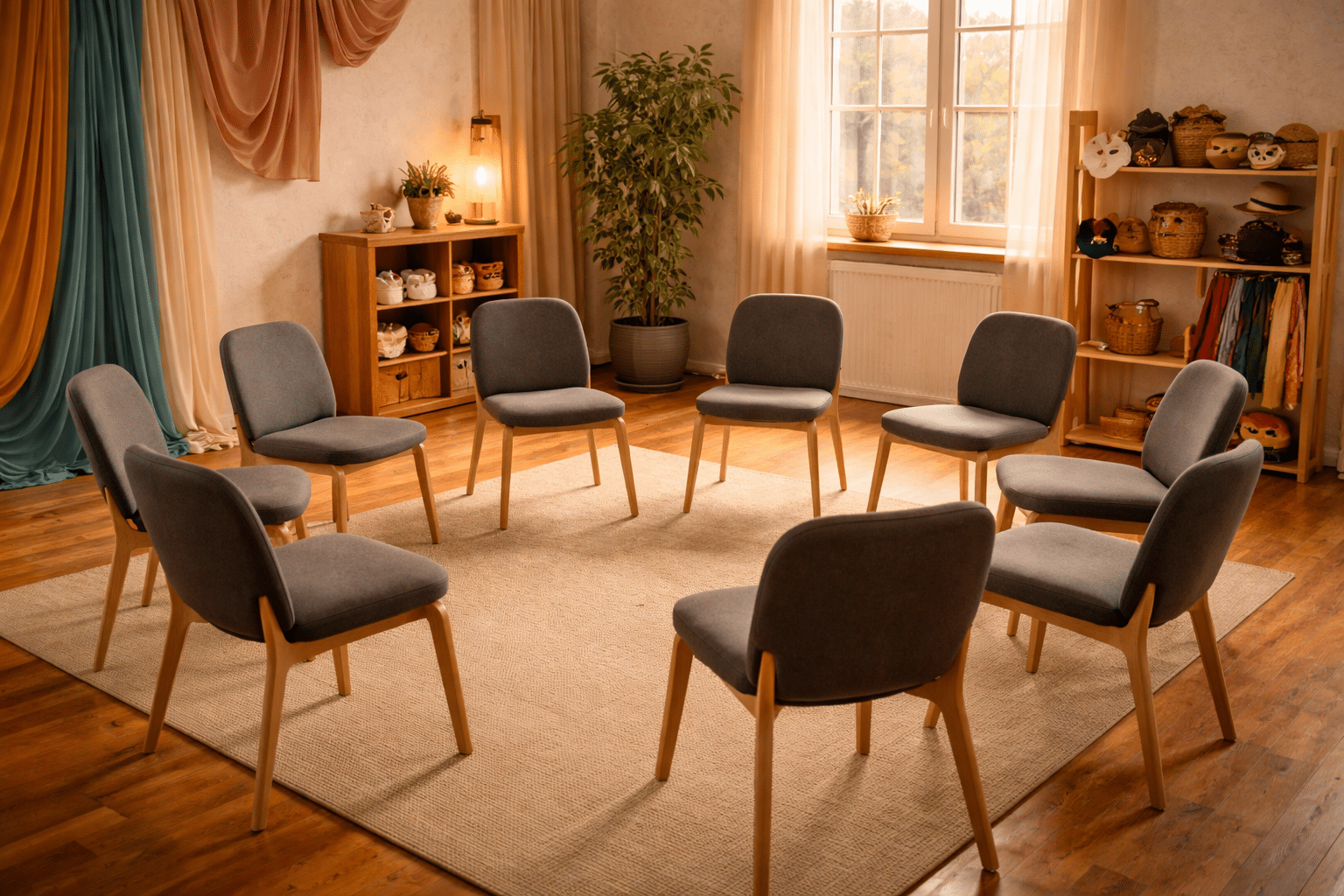 Studio ruimte voor dramatherapie sessies