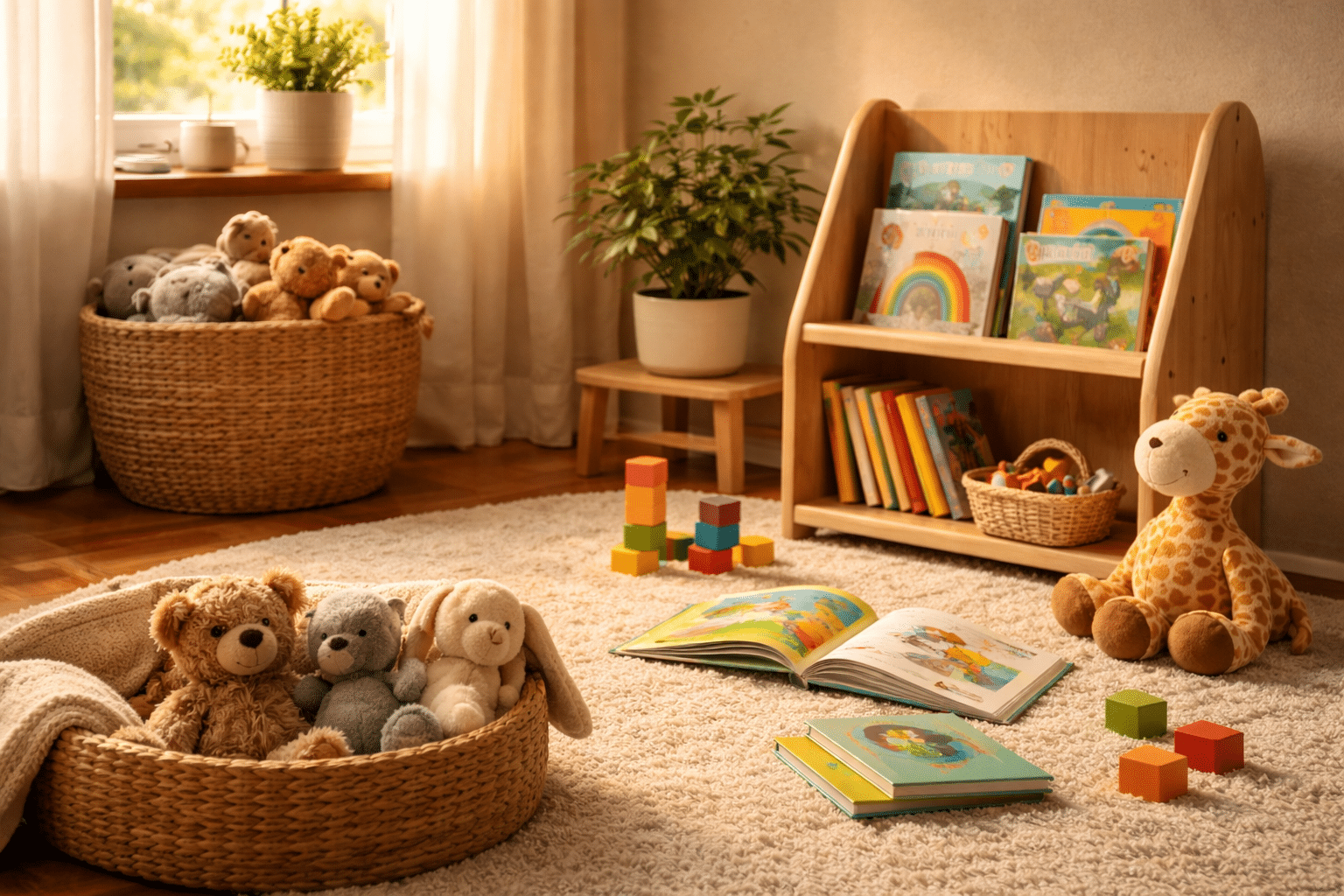 Gezellige kinderhoek bij opvoedcoach