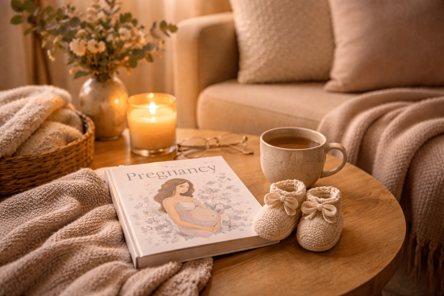 Gezellige prenatale coaching ruimte