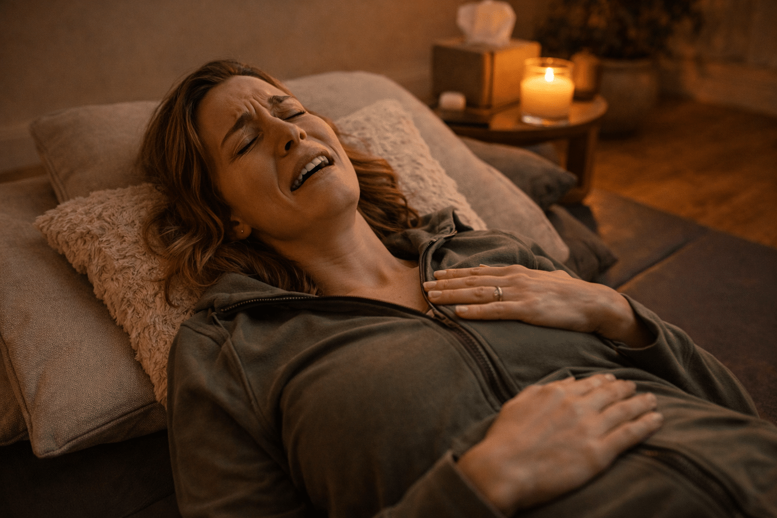 PRI therapeut begeleidt emotionele sessie