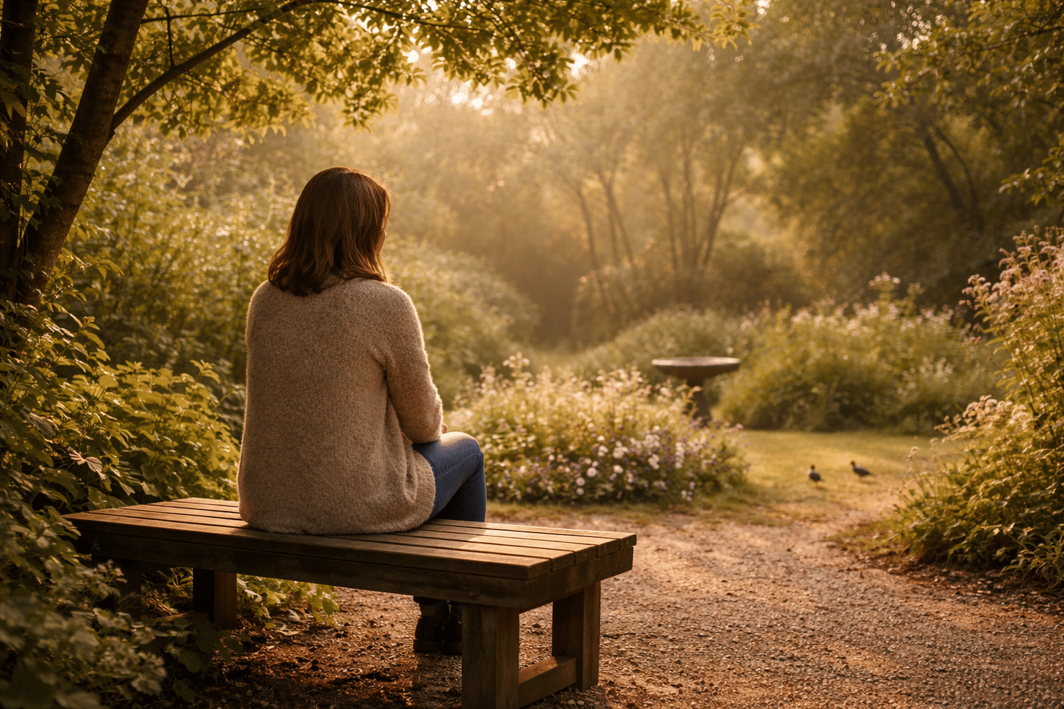 Psychosociaal therapeut reflectie en rust in de natuur