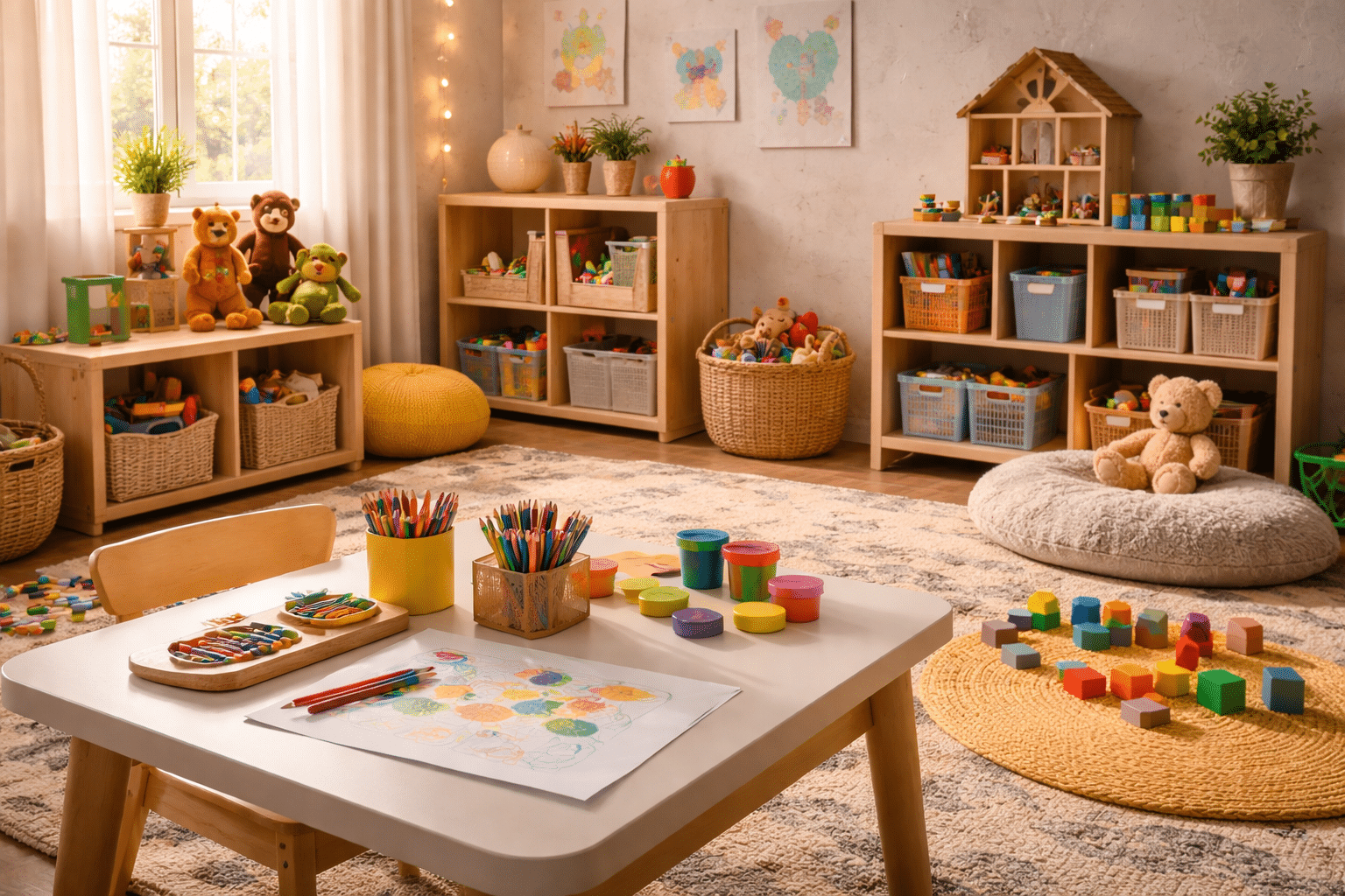 Kindvriendelijke speelkamer voor therapie