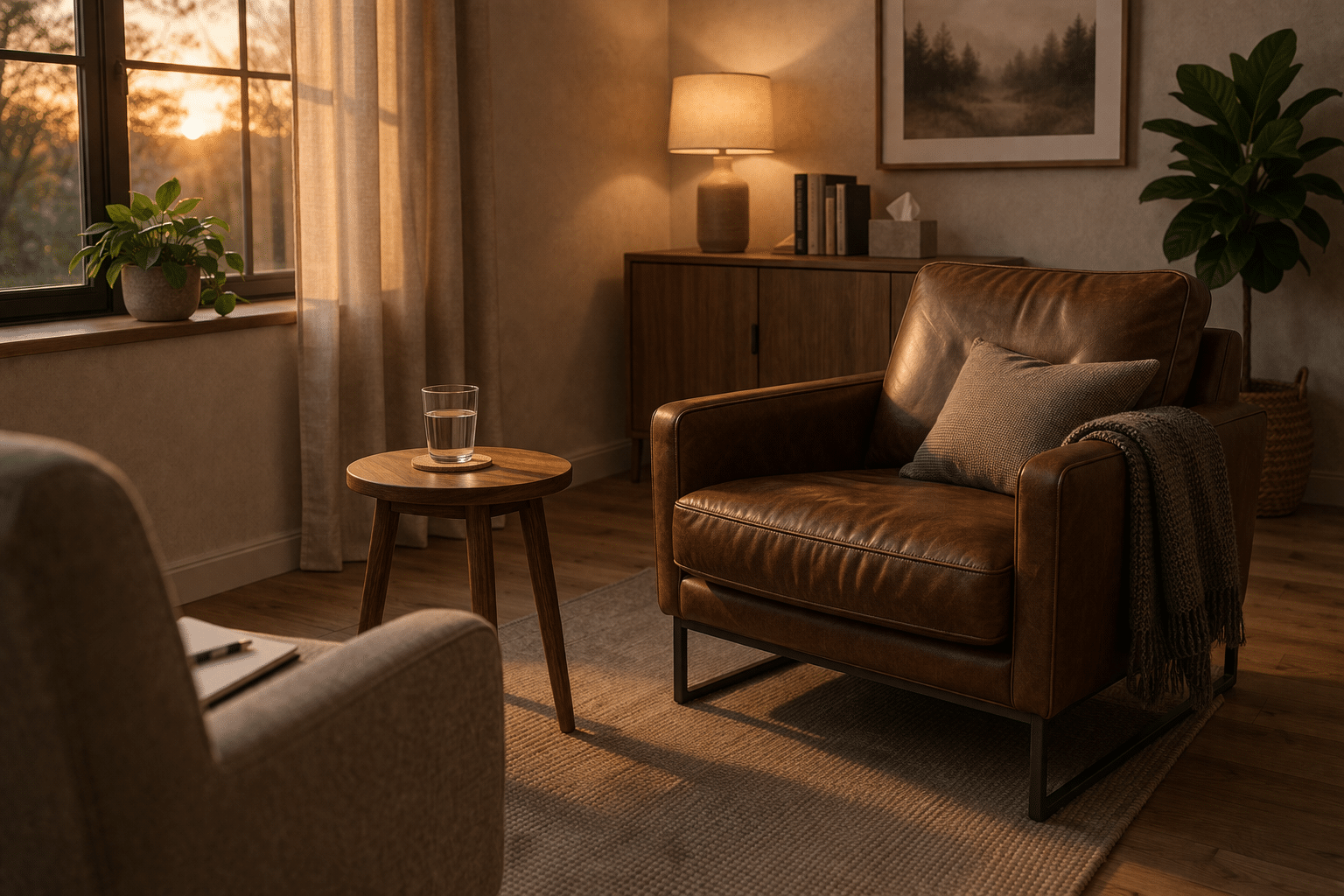 Warme therapieruimte voor mannen