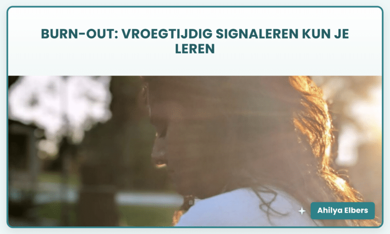 Burn-out: vroegtijdig signaleren kun je leren